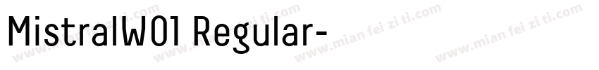 MistralW01 Regular字体转换